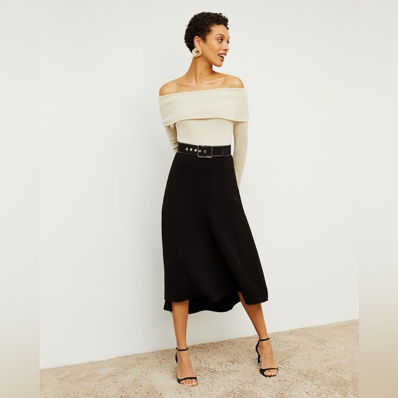 NWT MM Lafleur Melrose Crepe Skirt